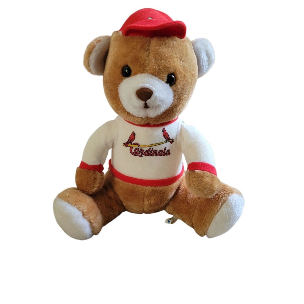 14" St. Louis Cardinals Teddy Bear Plush Vintage Stuffed Animal Toy MLB